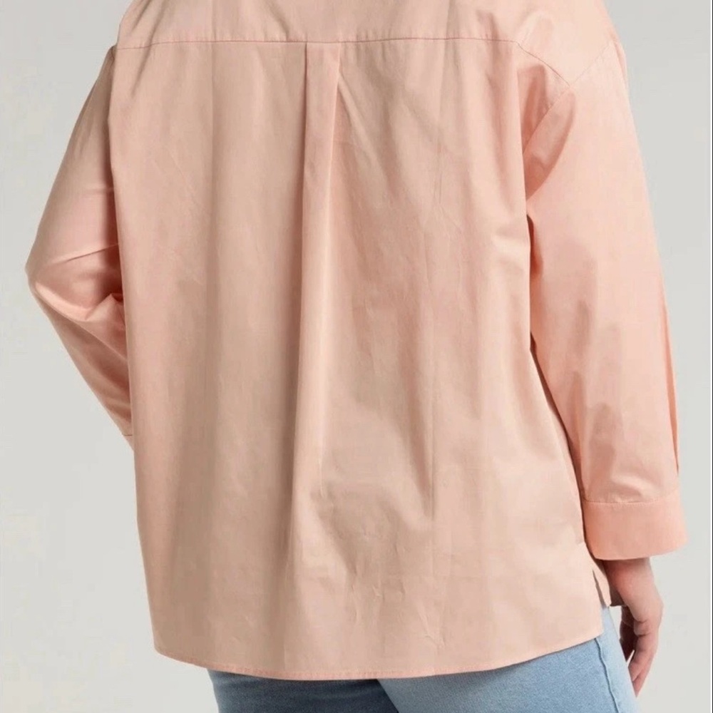 Harshman Nyah Cotton Tunic V-Neck Top | Size 1X NWT - Picture 2 of 7